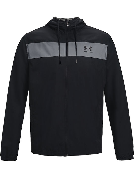 Sportjacke Winddicht Schwarz