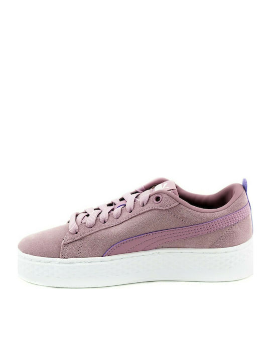 Puma Smash Platform Γυναικεία Sneakers Μωβ