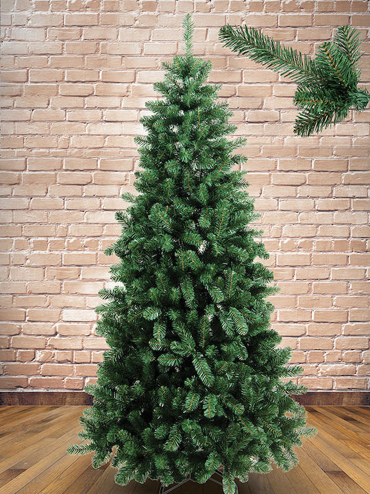 Παρνασσός Christmas Green Tree with Metallic Base and Built in Branches H120cm