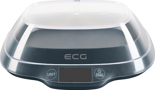 ECG Digital Kitchen Scale With Bucket Up To 5kg Black