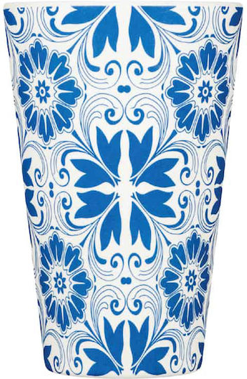 Ecoffee Cup Delft Touch Mug Bamboo with Lid Blue 400ml