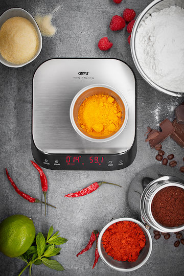 Gefu Preziso Ψηφιακή Ζυγαριά Κουζίνας έως 3kg Ασημί