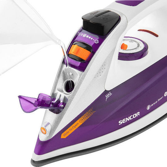 Sencor Σίδερο Ατμού 2400W με Κεραμική Πλάκα και Συνεχόμενη Παροχή 25gr/min