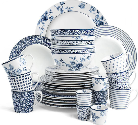Laura Ashley Blueprints Πιάτο Γλυκού από Πορσελάνη Sweet Allysum με Διάμετρο 12cm