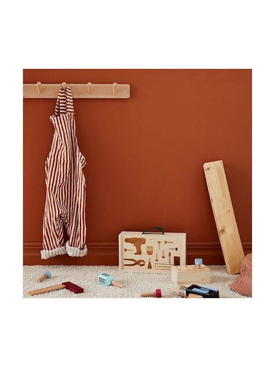 Kids Concept Saga Παιδική Κρεμάστρα Πολλαπλών Θέσεων Βιδωτή Ξύλινη Μπεζ 60x5.5x6.5εκ.