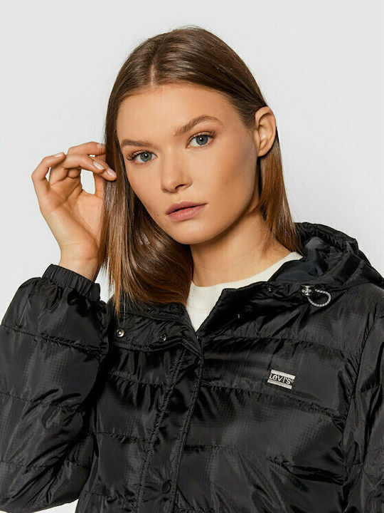 Edie Scurtă Jachetă de femei Puffer Negru