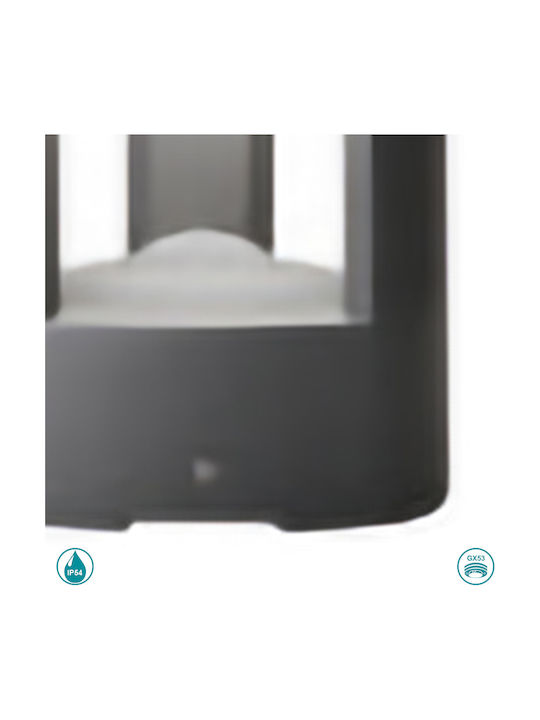 Gea Luce Janet Outdoor Small Post Lamp IP54 for GX53 Base Gray