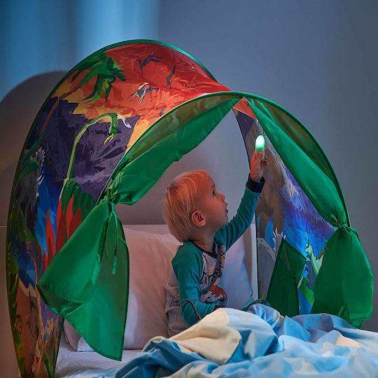 Kids Bed Tunnel Dinosaur Island Green