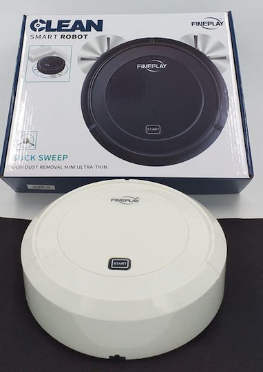 Clean Smart Robot Cleaner Σκούπα Ρομπότ με Αυτονομία έως 120min και Κάλυψη Χώρου έως 120τ.μ. Λευκή