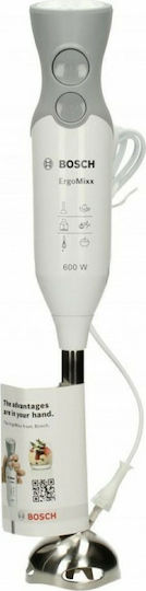Bosch ErgoMixx Ръчен Блендер с Неръждаема Пръчка 600W Бял