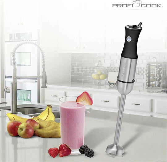 Profi Cook PC-SM 1094 Ραβδομπλέντερ με Ανοξείδωτη Ράβδο 1000W Ασημί