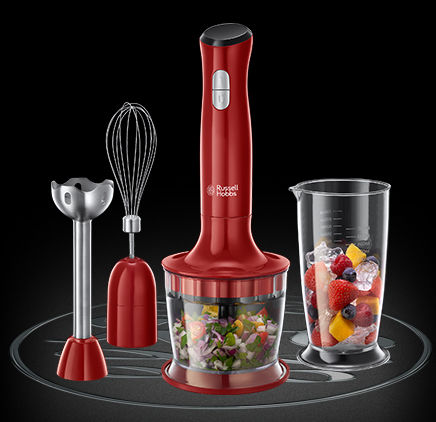 Russell Hobbs Desire Hand Blender with Inox Rod 500W Red