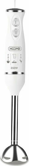 Hoomei Handmixer mit Inox-Stab 350W Weiß