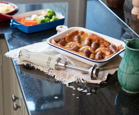 Russell Hobbs Retro Vintage Blender De Mână Cu Tijă Din Inox 700W Bej
