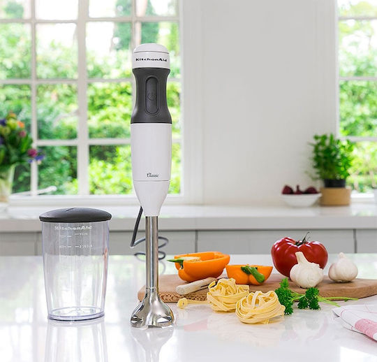 Kitchenaid Ръчен Блендер с Аноскидостова Пръчка 180W Бял