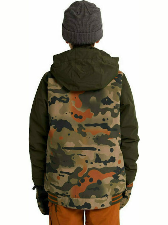 Kelp Kinderjacken & Winterjacken Lässig Lang mit Kapuzen- Khaki