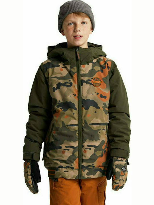 Kelp Kinderjacken & Winterjacken Lässig Lang mit Kapuzen- Khaki