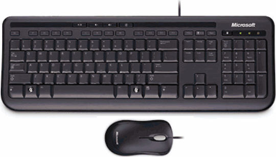 Microsoft Wired Desktop 600 Σετ Πληκτρολόγιο & Ποντίκι Ελληνικό