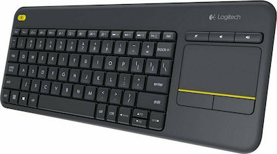 Logitech Wireless Touch Keyboard K400 Ασύρματο Πληκτρολόγιο με Touchpad Αγγλικό US