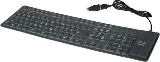 Gembird KB-109F Tastatur mit Touchpad Englisch US