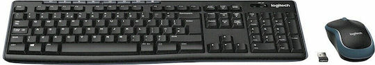 Logitech Wireless Combo MK270 Σετ Πληκτρολόγιο & Ποντίκι Ελληνικό