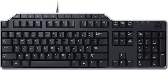 Dell KB-522 Само клавиатура Английски US Черен