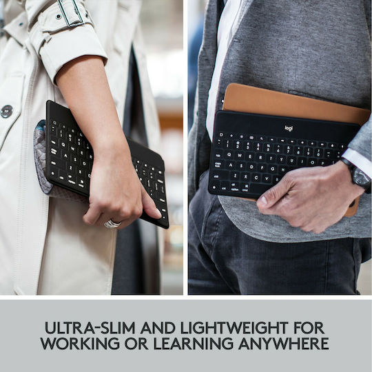 Logitech Keys-To-Go Ασύρματο Bluetooth Πληκτρολόγιο Αγγλικό US