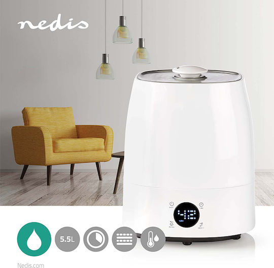 Nedis Υγραντήρας Υπερήχων 110W για Χώρους 50m²