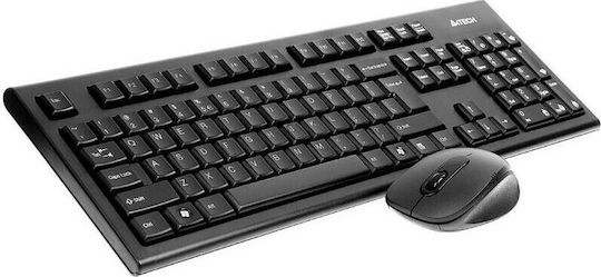 A4Tech Wireless Desktop Padless 7100n Tastatur & Maus Set Englisch UK Weiß
