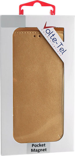 Volte-Tel Pocket Magnet Book Δερματίνης Χρυσό (Galaxy Note 9)