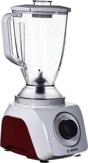 Bosch SmoothieMixx Μπλέντερ με Πλαστική Κανάτα 1.5 lt 500W Κόκκινο