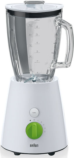 Braun Tribute Blender Cu Cană Din Sticlă 1,75 L Putere 800W Alb