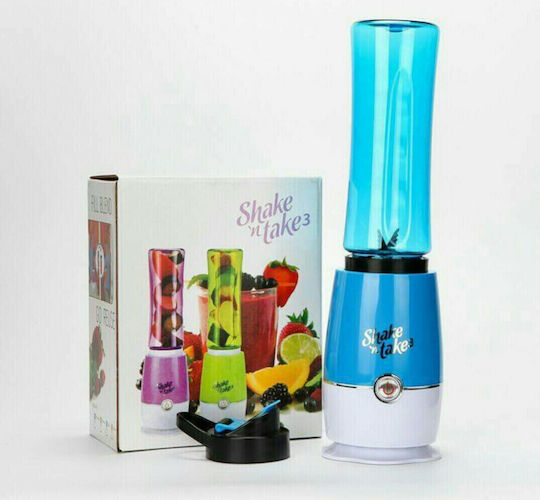 Shake N Take Bottle 3 Blenders With Plastic Jug 500 Ml 180W Blue