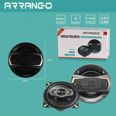 Set Boxe Auto Arrango 6" (2 căi)