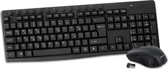 Omega OKM071B Wireless Keyboard & Mouse Set Greek