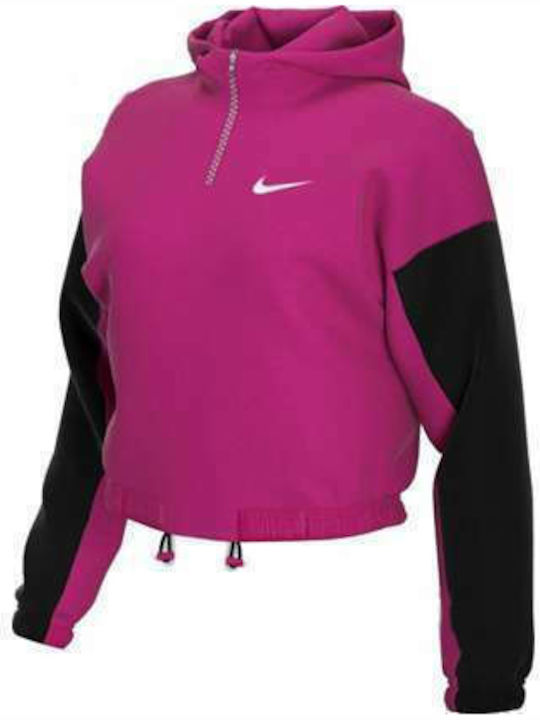 Icon Clash Women's Sweatshirt Hooded Fireberry/Black