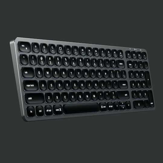 Satechi Compact Backlit Ασύρματο Bluetooth Πληκτρολόγιο Αγγλικό US Συμβατό με Mac Γκρι