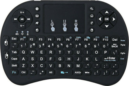 i8 Ασύρματο Πληκτρολόγιο με Touchpad Αγγλικό US