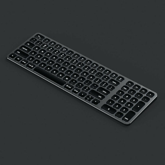 Satechi Compact Backlit Ασύρματο Bluetooth Πληκτρολόγιο Αγγλικό US Συμβατό με Mac Γκρι