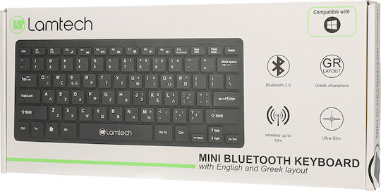 Lamtech LAM021288 Ασύρματο Bluetooth Πληκτρολόγιο Ελληνικό