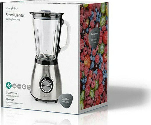 Nedis Blender with Glass Jug 1.5 lt 800W Black KABL350CAL