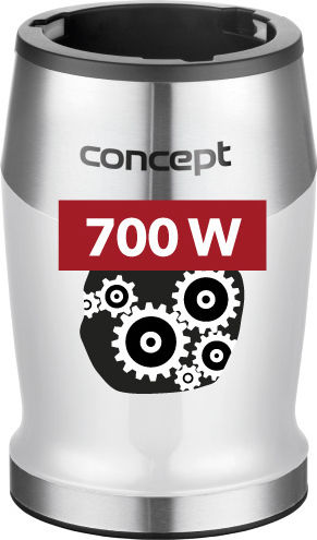 Concept SM3391 Μπλέντερ με Κανάτα Tritan 1 lt 700W Inox