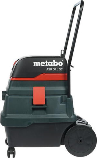 Metabo ASR SC Σκούπα Υγρών / Στερεών 1400W με Πλαστικό Κάδο 50lt