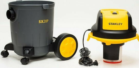 Stanley SXVC20PE Staubsauger Flüssigkeiten / Feststoffe 1200W mit Kunststoff Behälter 20Es