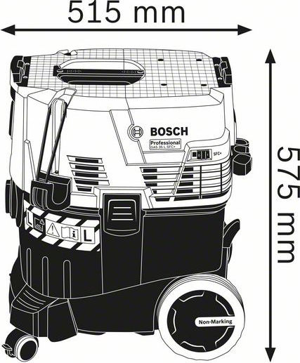 Bosch GAS SFC+ Professional Staubsauger Flüssigkeiten / Feststoffe 1380W mit Kunststoff Behälter 35Es