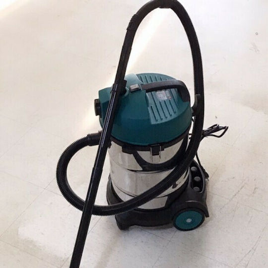 Total Vacuum Wet / Dry 1400W with Stainless Bin 30lt