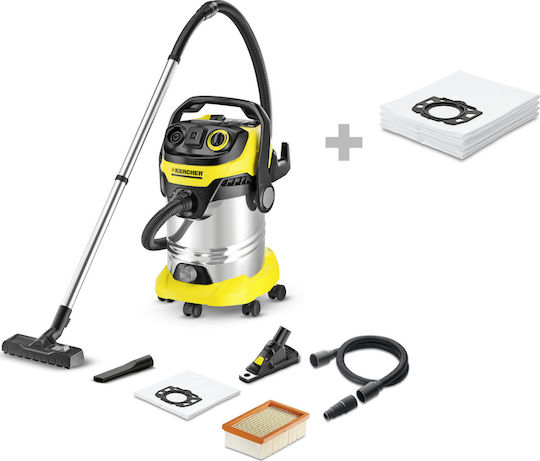 Karcher MV6 P Premium Vacuum Wet / Dry 1300W with Stainless Bin 30lt