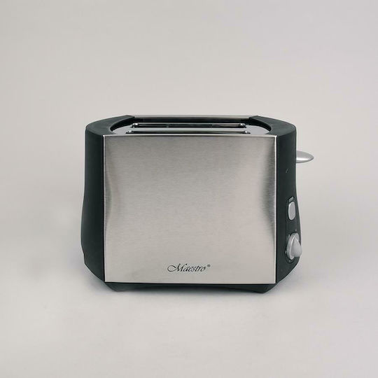 Maestro Φρυγανιέρα 2 Θέσεων 800W Inox