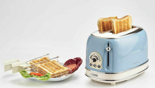 Ariete Vintage Φρυγανιέρα 2 Θέσεων 810W Μπλε