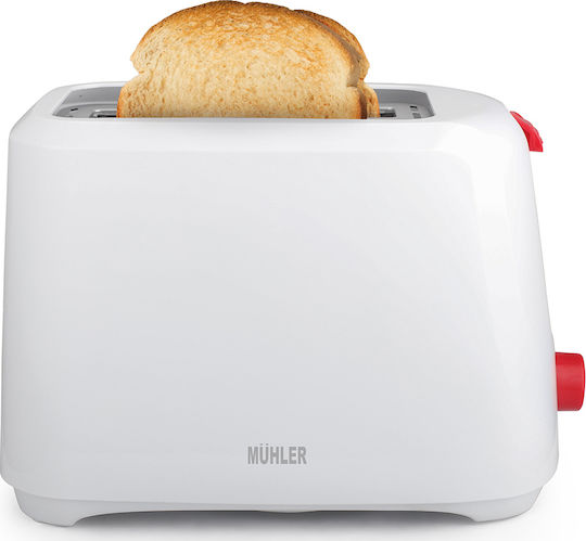Muhler MT-969 Prăjitor de pâine 2 sloturi 800W Alb